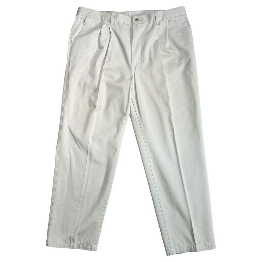 Timber Creek by Wrangler Men's Khaki Chino Pants Size 40x30‎ Pleated Front Beige